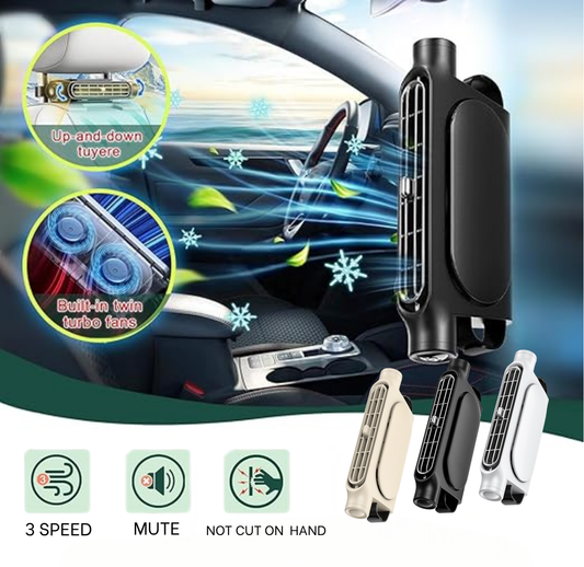 Car Seat Cooling Fan 3 Speeds Adjustable Portable