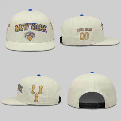 NYK 2026 Gold Champions Personalized Snapback Cap - Printed