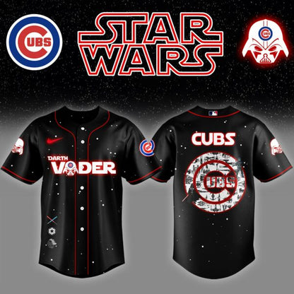 Chicago Cubs x Stars Wars Darth Vader Night Baseball Jersey Editions Limited v2