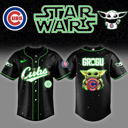 Chicago Cubs x Stars Wars Darth Grogu Baseball Jersey Editions Limited v3