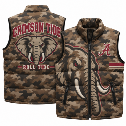 BAMA 2026 Military Appreciation Camo Puffer Vest - Printed