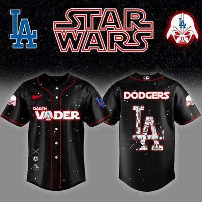 .Los Angeles Dodgers x Stars Wars Darth Vader Night Baseball Jersey Editions Limited v2