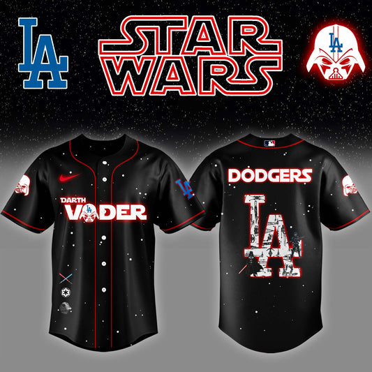 .Los Angeles Dodgers x Stars Wars Darth Vader Night Baseball Jersey Editions Limited v2