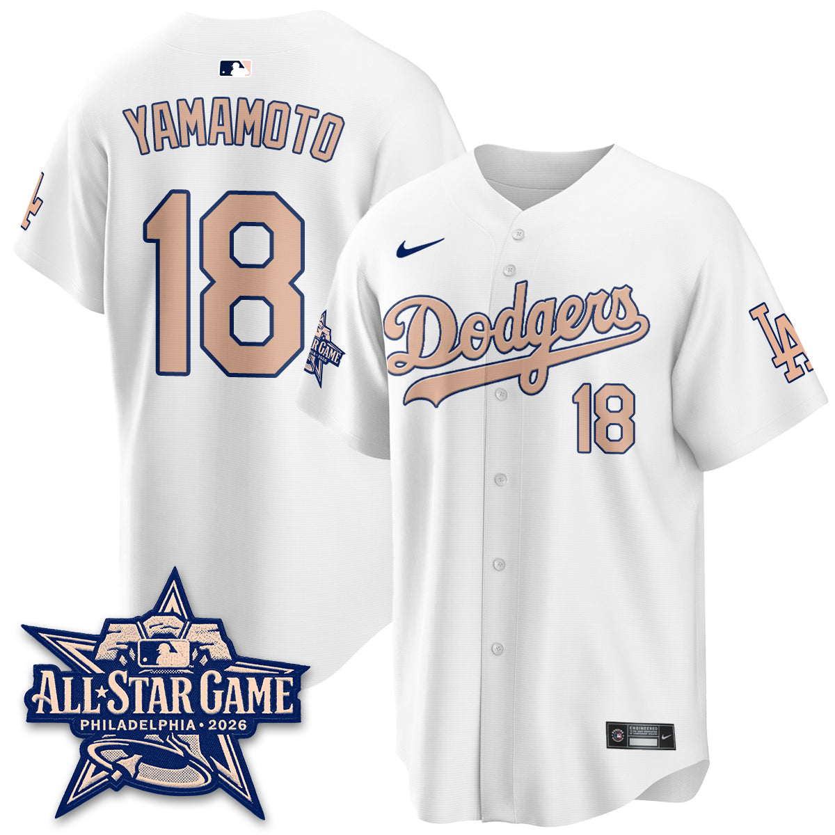 Los Angeles Dodgers All Star Game 2026 Vapor Jersey - Stitched