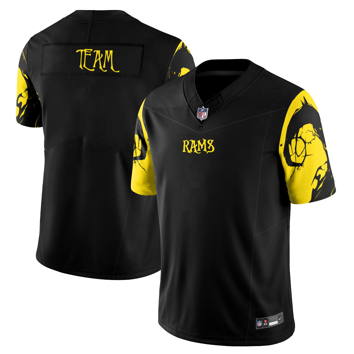 Los Angeles Rams x Nightmare Edition Vapor Jersey - Stitched