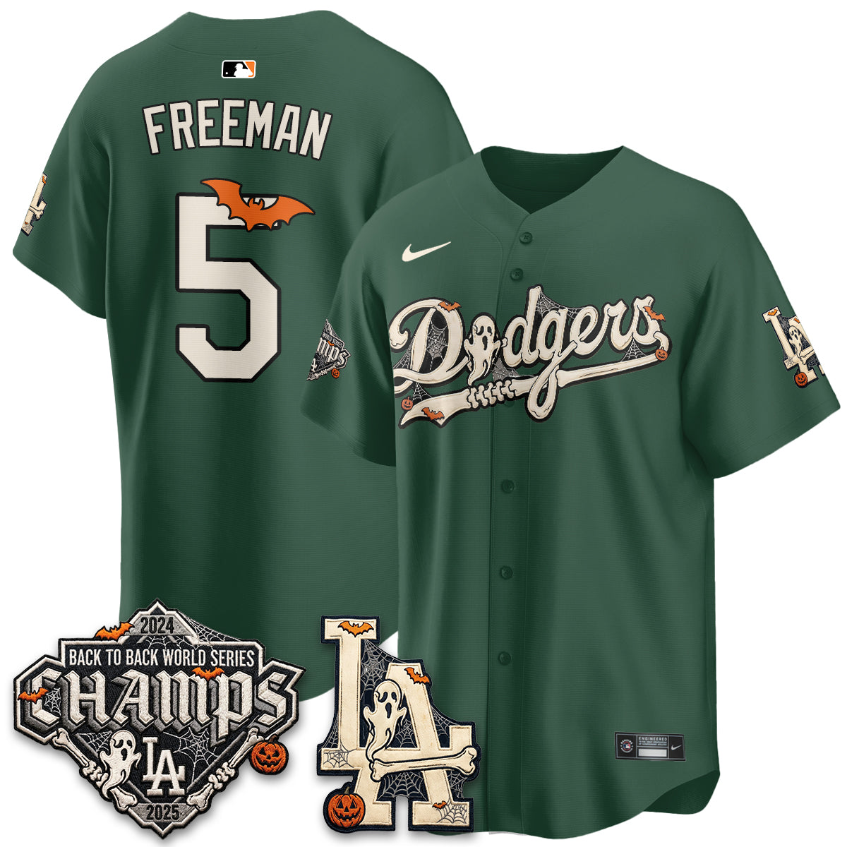 Los Angeles Dodgers Halloween 2026 Vapor Jersey - Stitched