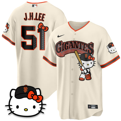 San Francisco Giants x Meow KT Vapor Jersey - Stitched