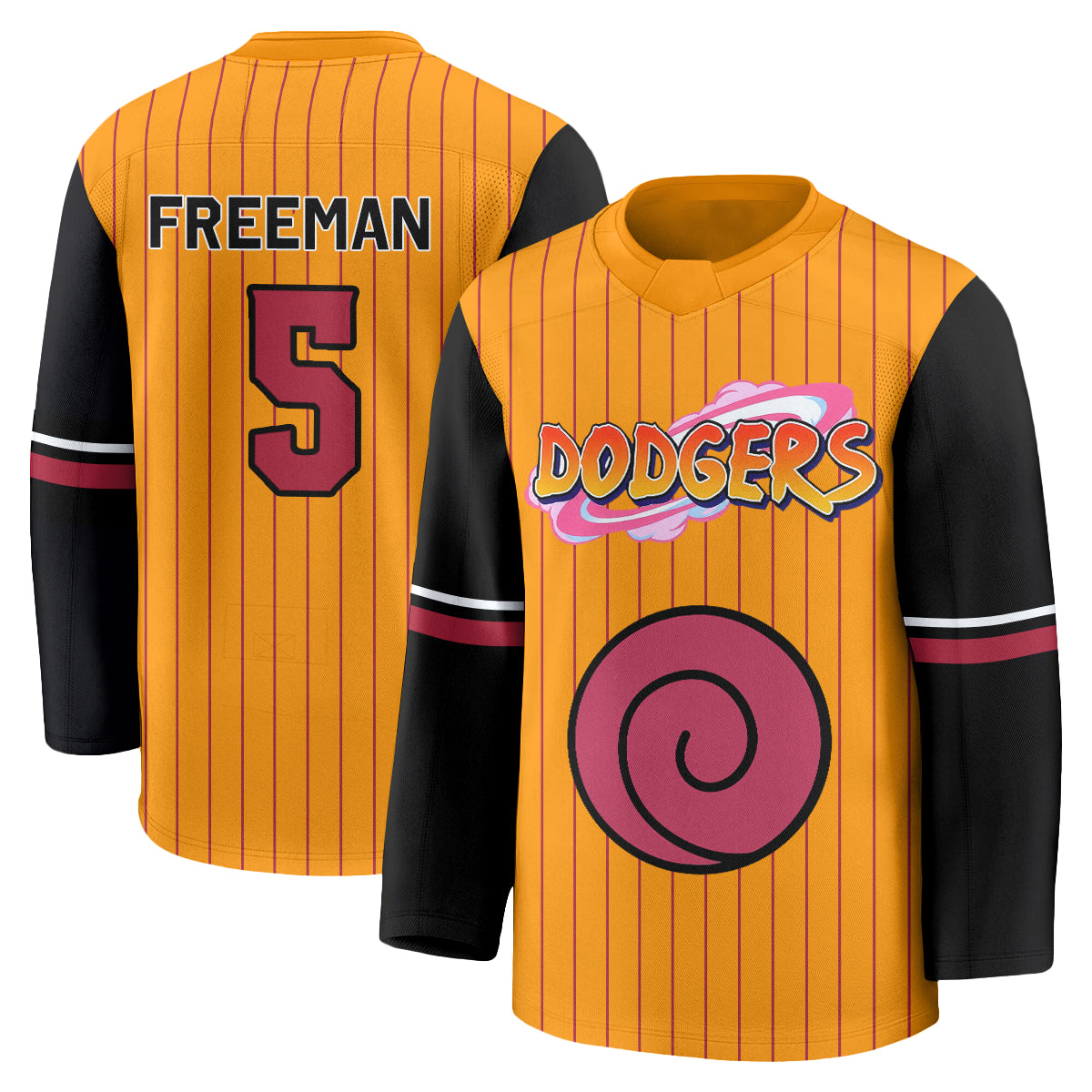 Los Angeles Dodgers Naruto Edition Vapor Hockey Jersey - Stitched
