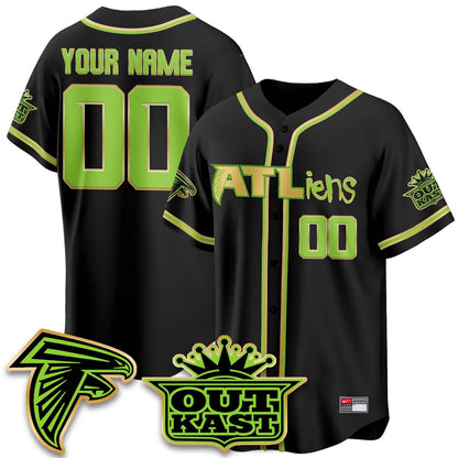 ATL 30th Anniversary ATLiens Baseball Custom Vapor Jersey - Stitched