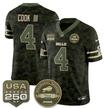 Buffalo Bills 2026 Salute to Service Edition Vapor Jersey - Stitched