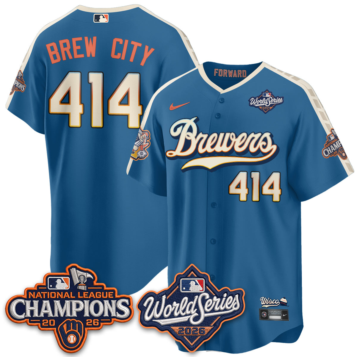 MIL 2026 NL Champions Vapor Jersey - Stitched n1