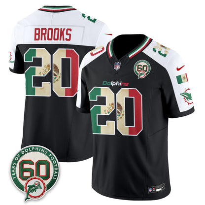 Miami Dolphins Mexico Edition Vapor Jersey - Stitched