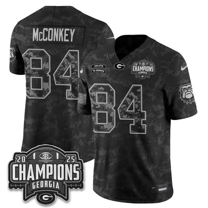 Georgia Bulldogs 2026 Salute to Service Vapor Jersey - Stitched