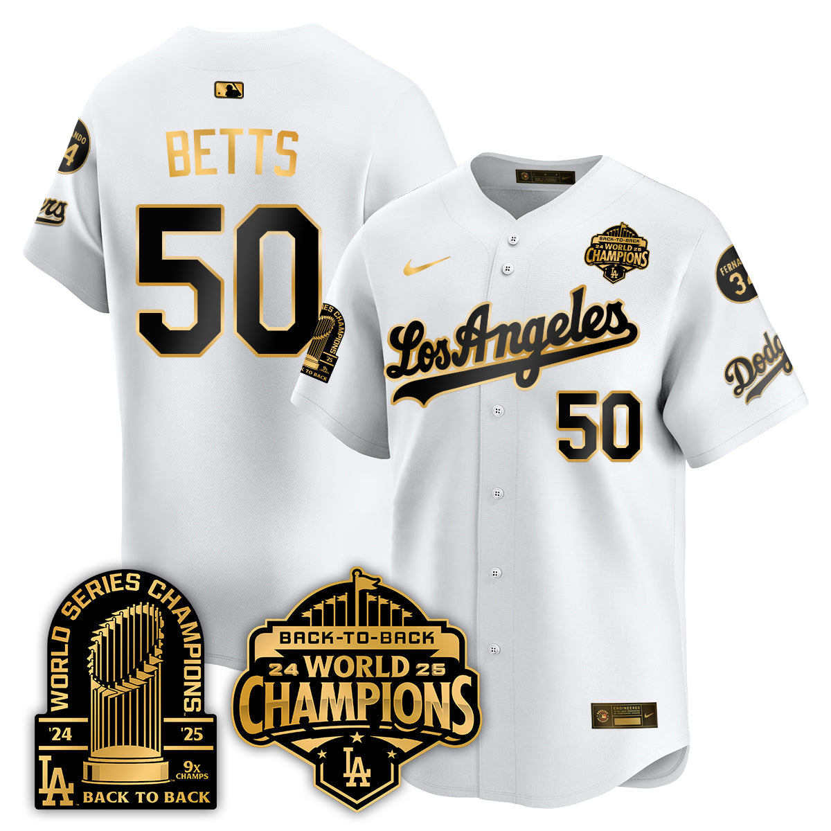 LAD Alternate  Vapor Limited Jersey - 9x Champs - All Stitched