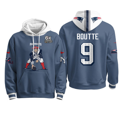 New England Patriots Minuteman Edition Fleece Hoodie - Printed