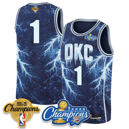 OKC 2026 Xmas Game Night Vapor Jersey - Printed
