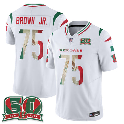 Cincinnati Bengals Mexico Edition Vapor Jersey - Stitched
