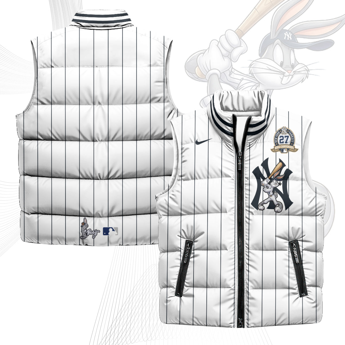 New York Yankees Edition Unisex Puffer Vest - Printed