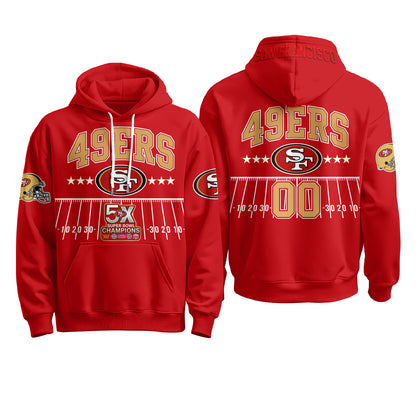 SF 5X SB Custom Fleece Hoodie - Printed