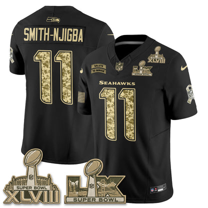 Seattle Seahawks 2026 Salute to Service V2 Vapor Jersey - Stitched