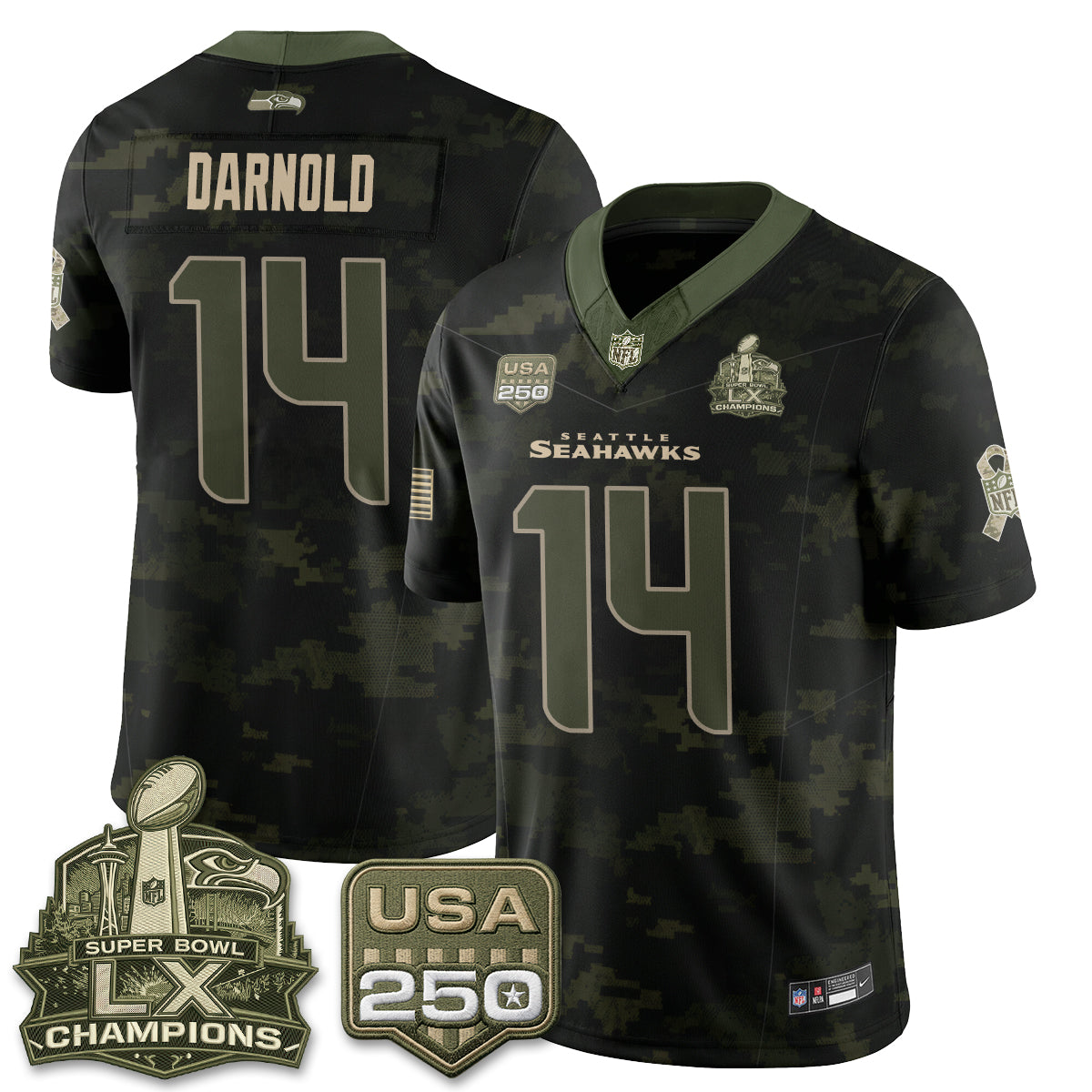 SEA 2026 Salute to Service Edition Vapor Jersey - Stitched n5
