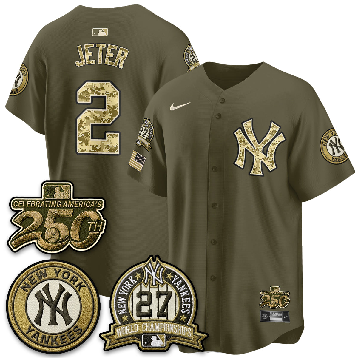 NYY Salute to Service 2026 Vapor Limited Jersey - Stitched