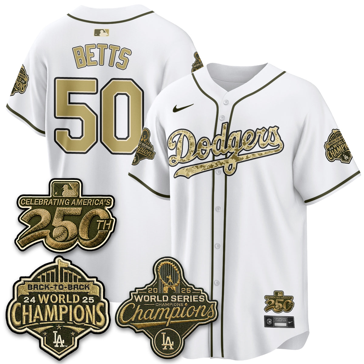 LAD Military Appreciation Game Day Jersey -All Stitched