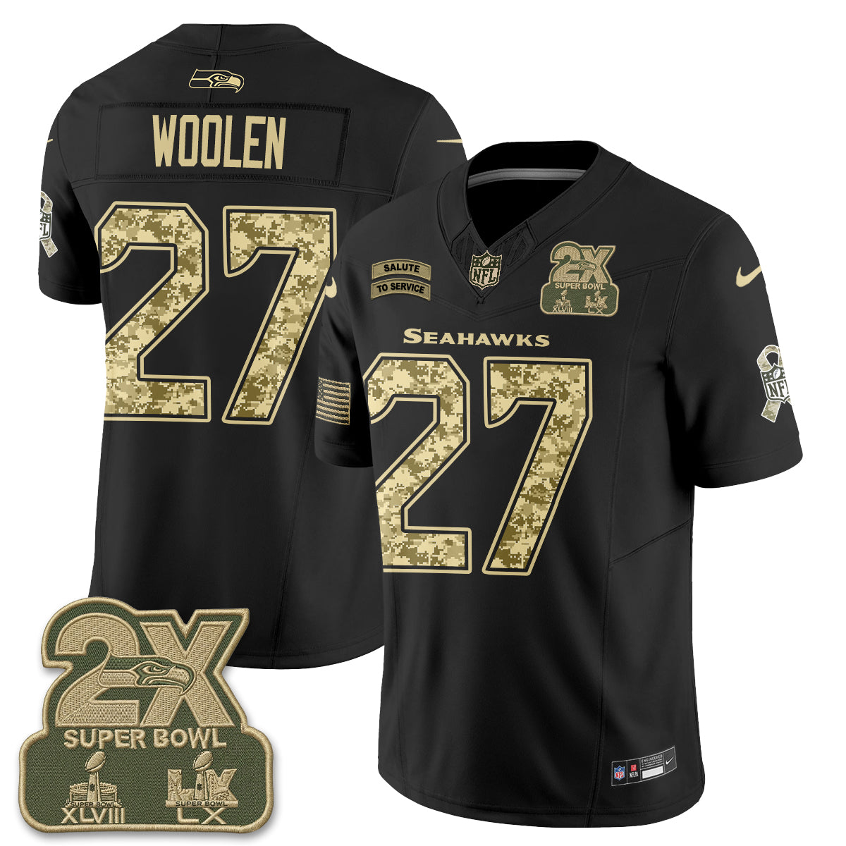 SEA 2026 Salute to Service Vapor Jersey - Stitched