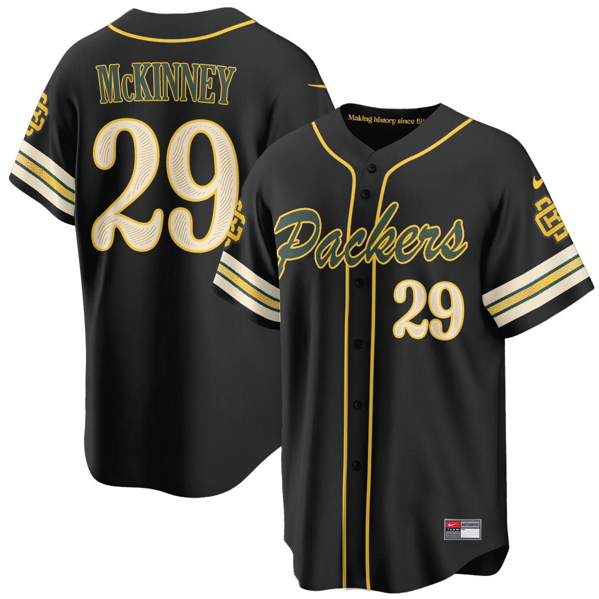 Green Bay Packers 2026 Rivalries Baseball Vapor Jersey - Stitched