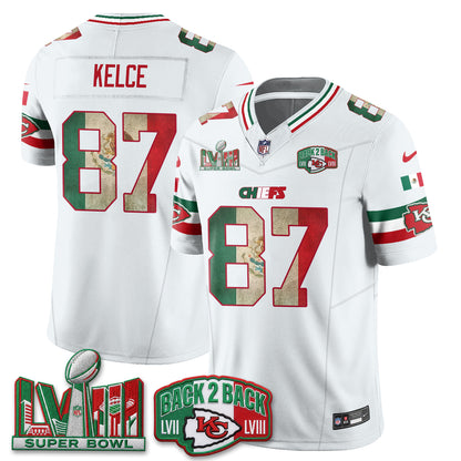 Kansas City Chiefs Mexico Edition Vapor Jersey - Stitched