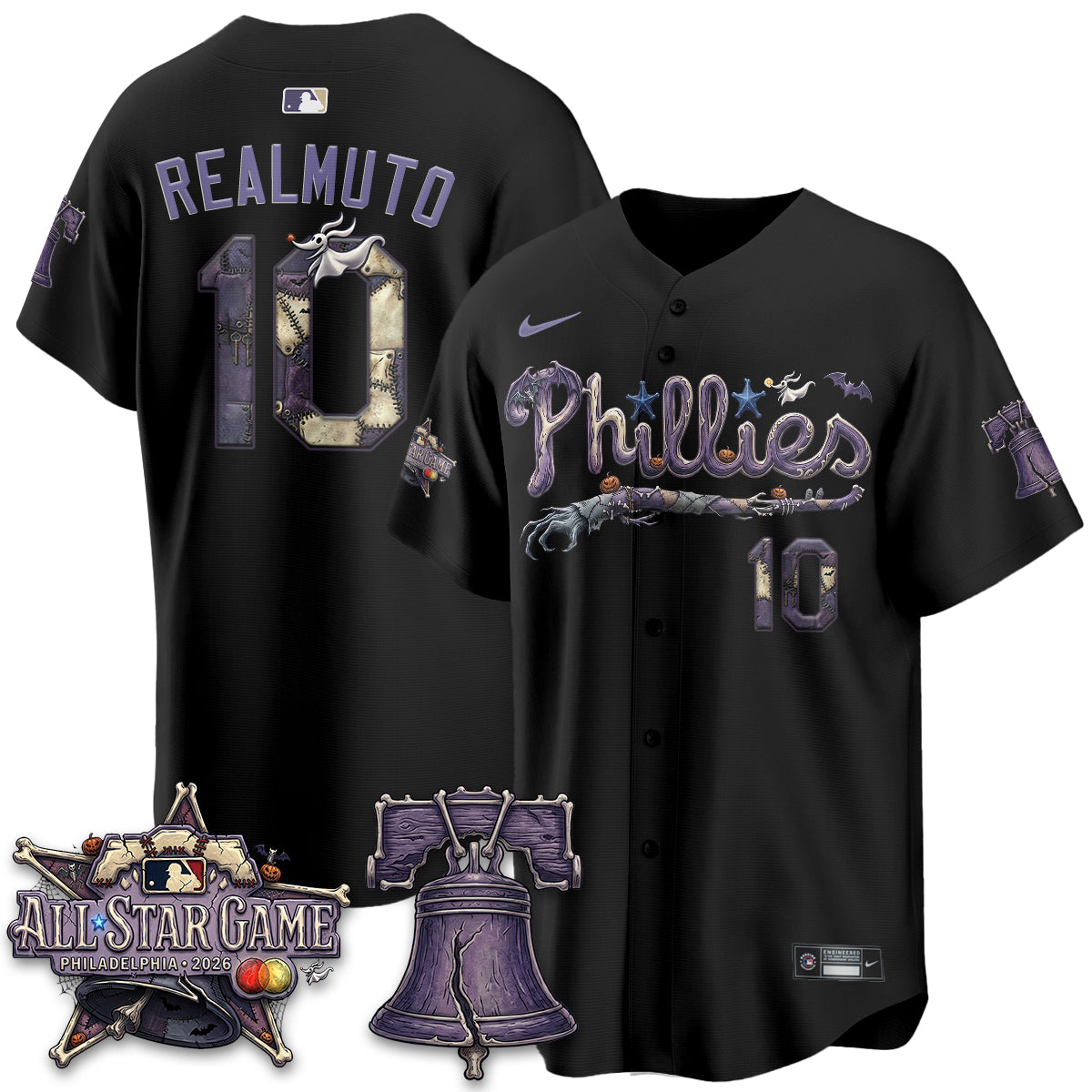 Philadelphia Phillies Nightmare Edition Vapor Jersey - Printed