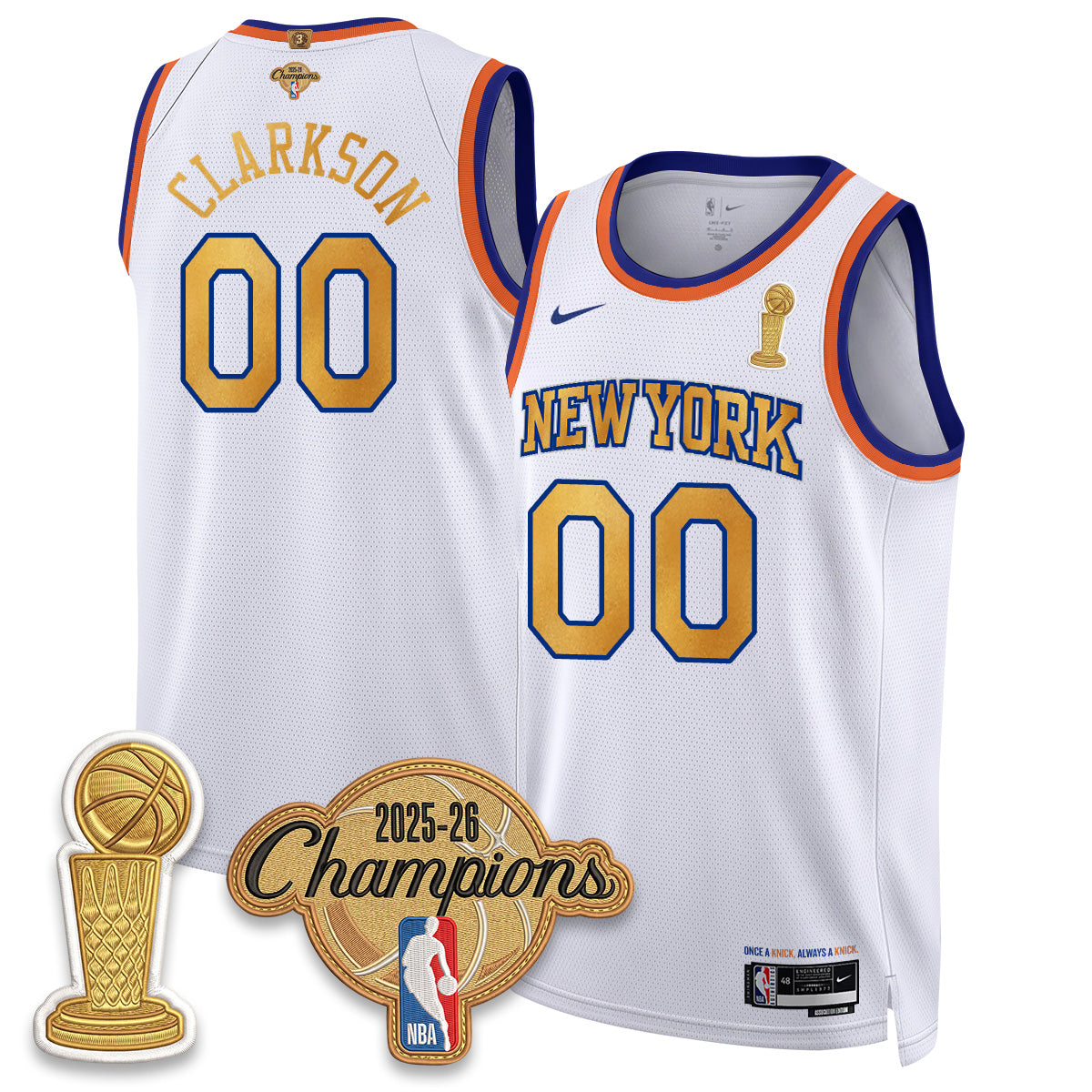 NYK Champions Night Vapor Jersey - Stitched
