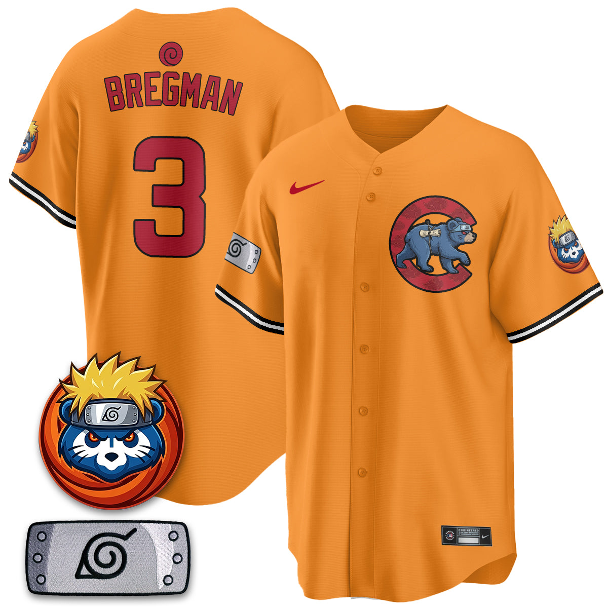 Chicago Cubs Naruto Akatsuki Vapor Limited Jersey V2- Stitched