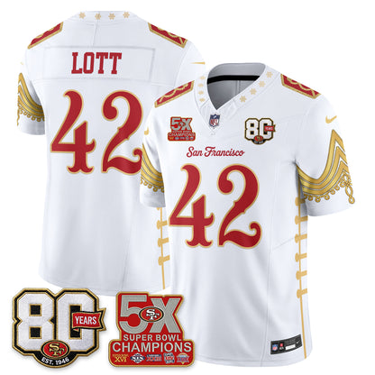 San Francisco 49ers Xmas Nutcracker Edition Vapor Jersey - Stitched