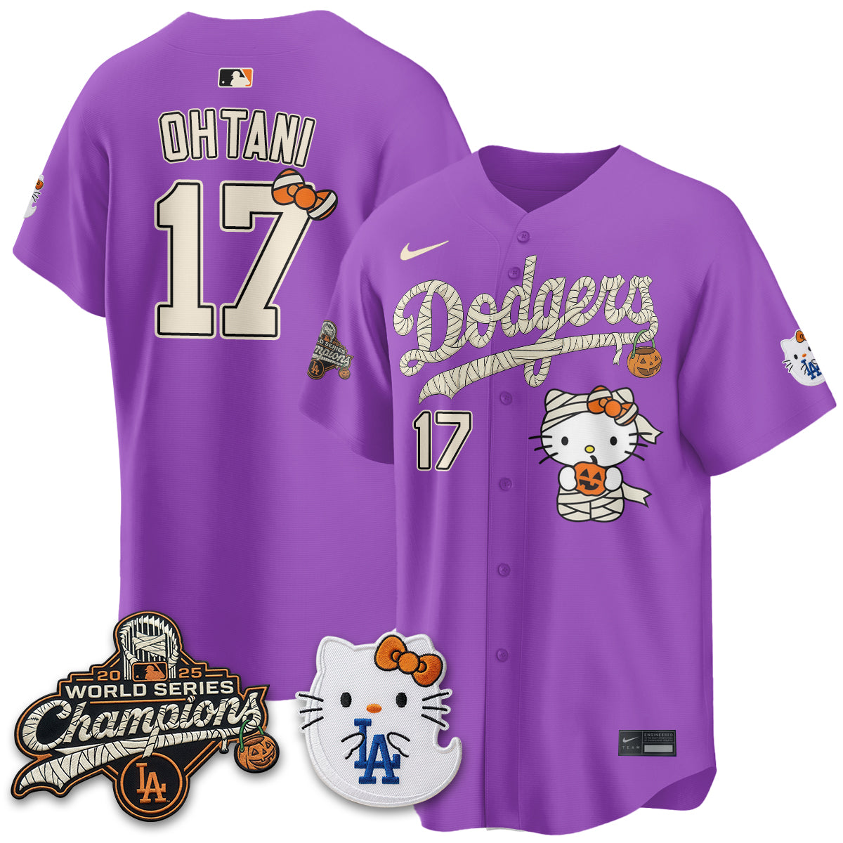 Los Angeles Dodgers Halloween 2026 Vapor Jersey V2- Stitched