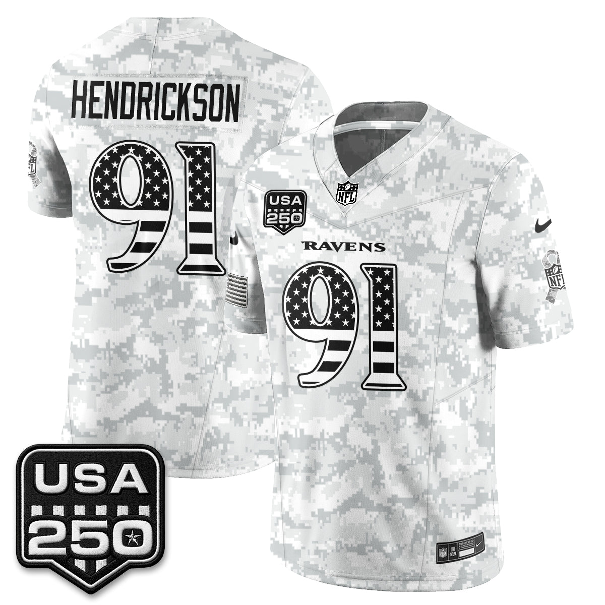 Baltimore Ravens 2026 Salute to Service Vapor Jersey - Stitched