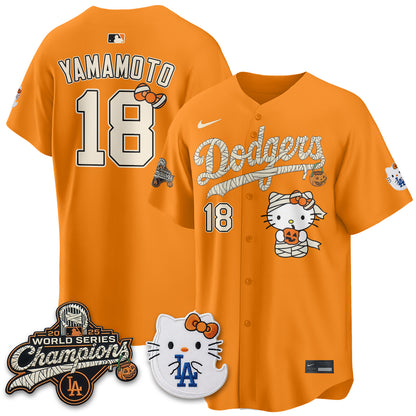 Los Angeles Dodgers Halloween 2026 Vapor Jersey V2- Stitched