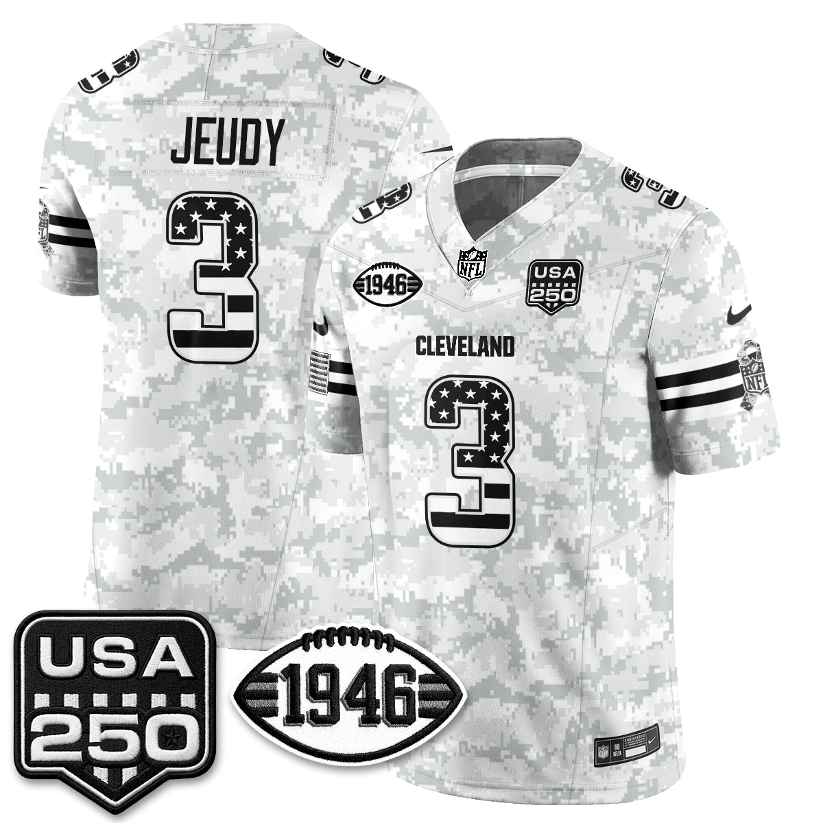 Cleveland Browns 2026 Salute to Service Vapor Jersey - Stitched