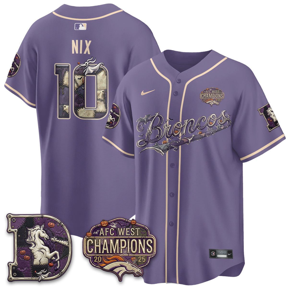 DEN 2026 Nightmare Edition Vapor Baseball Jersey - Stitched