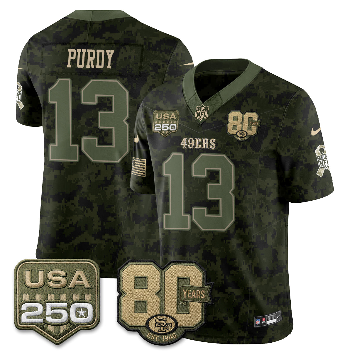 SF 2026 Salute to Service Edition Vapor Jersey - Stitched