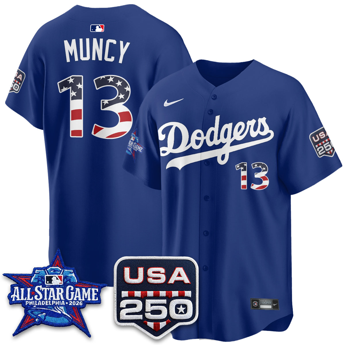 Los Angeles Dodgers 2026 All Star Edition Vapor Jersey- Stitched