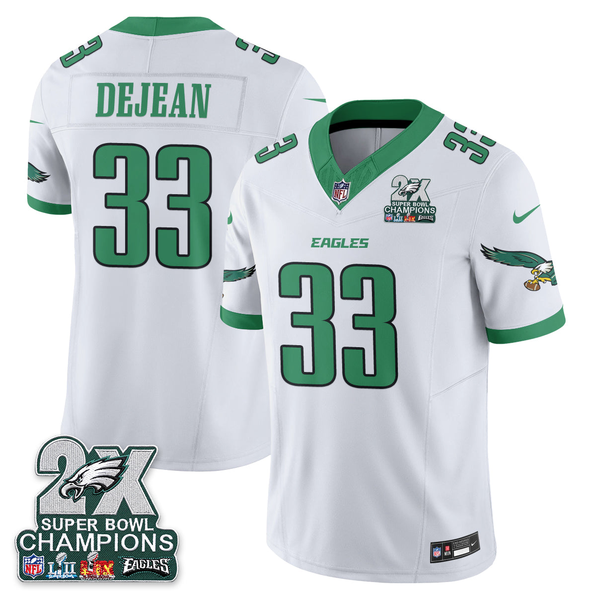 Philadelphia Eagles Fan Gear Vapor Jersey V3- Stitched