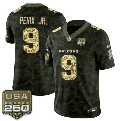 Atlanta Falcons 2026 Salute to Service Vapor Jersey - Stitched