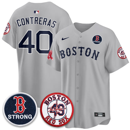 BOS Tim Wakefield Memorial Patch Vaper Premier Limited Jersey - All Stitched V2