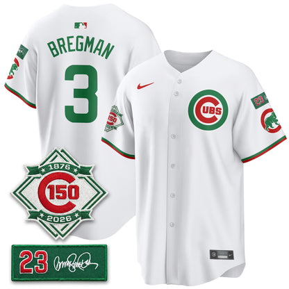 CHC Limited Mexico Jersey - 150th Anniversary + Ryne Sandberg Tribute Patch All Stitched