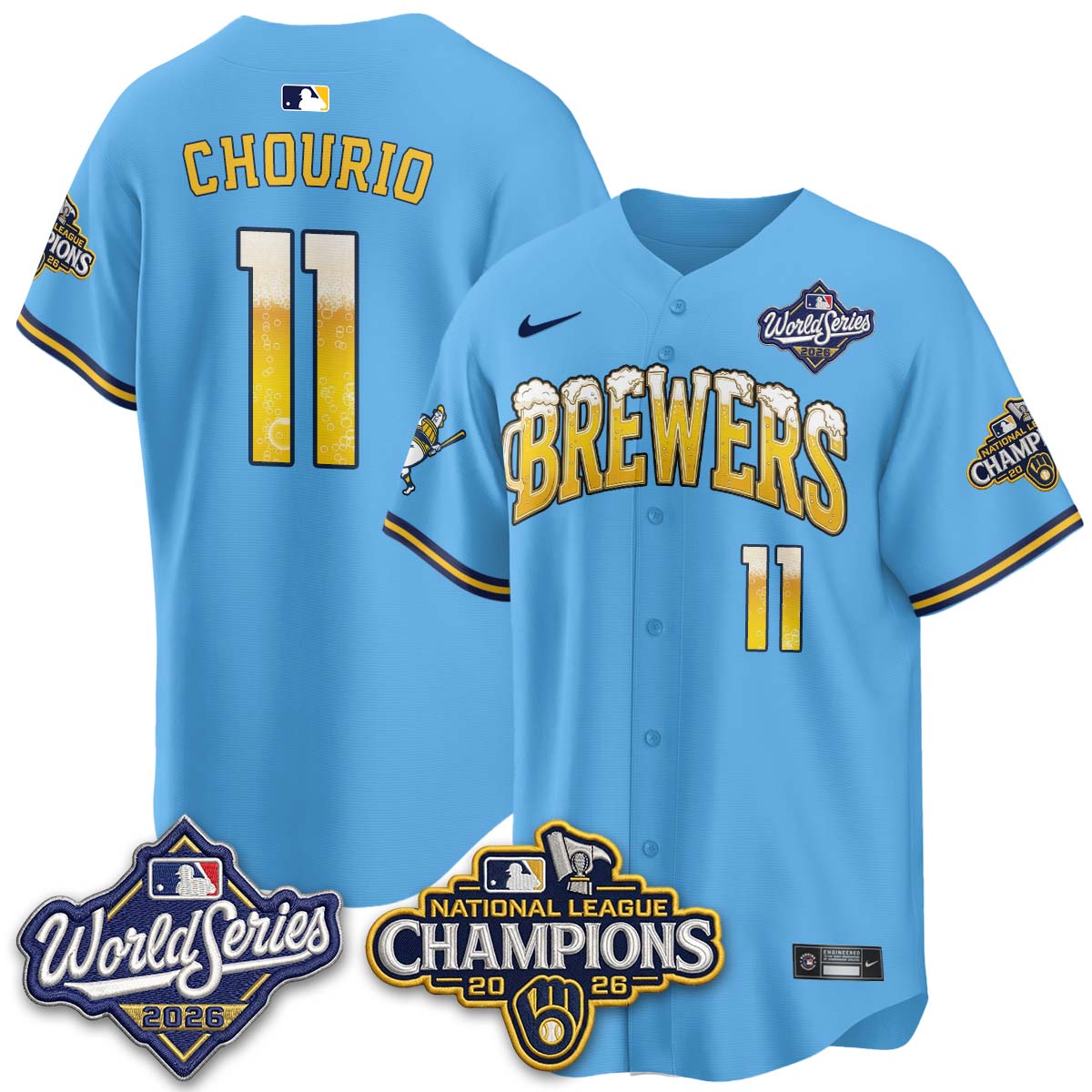 MIL "Pitcher & Pint" 2026 NL Champions Vapor Jersey - Stitched