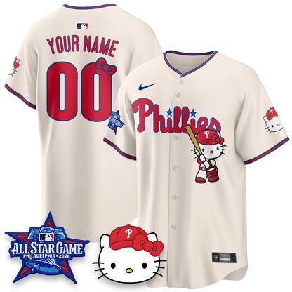 Philadelphia Phillies x Meow Kitty Vapor Limited Custom Jersey V2- Stitched