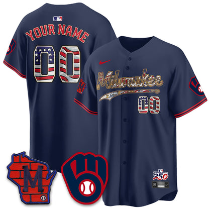 MIL 2026 Independence Day USA Vapor Limited Custom Jersey - Stitched