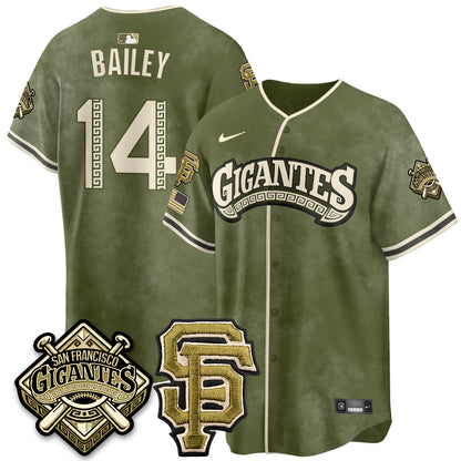 SF New Era Olive 2026 Armed Forces Day Jersey - All Stitched