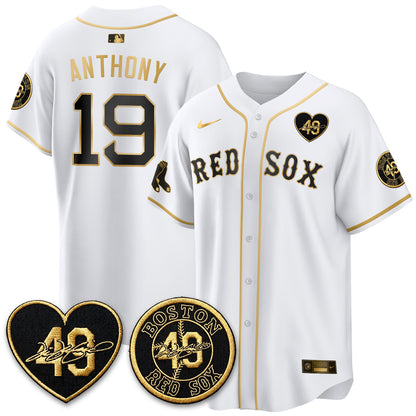 BOS Tim Wakefield Memorial Patch Vaper Premier Limited Jersey - All Stitched